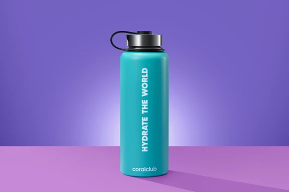 Термопляшка "Hydrate the World" м'ятна